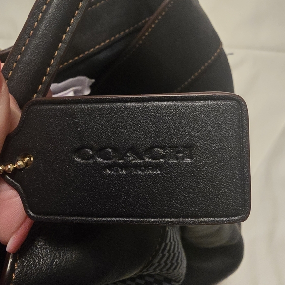 COACH PURSE LEXY F57540 MIDNIGHT BLUE LEATHER - Picture 4 of 9